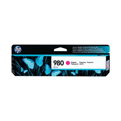 HP 980 ORIGINAL INK CARTRIDGE MAGENTA D8J08A