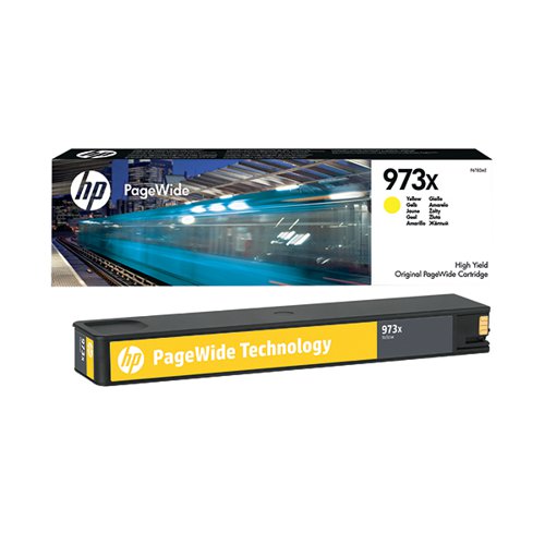 HP 973X ORIGINAL PAGEWIDE CARTRIDGE HIGH YIELD YELLOW F6T83A