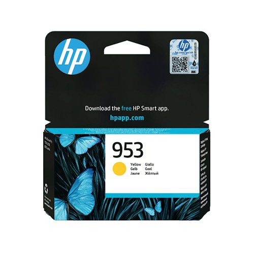 HP 953 ORIGINAL INK CARTRIDGE 9-ML YELLOW F6U14AE