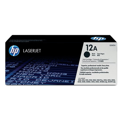 HP 12A ORIGINAL LASERJET TONER CARTRIDGE BLACK 2-PACK Q2612A
