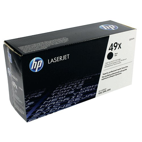 HP 49X ORIGINAL LASERJET TONER CARTRIDGE HIGH YIELD BLACK Q5