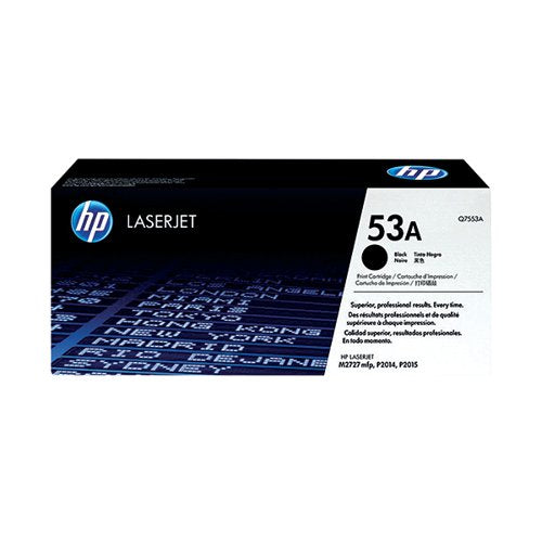 HP 53A ORIGINAL LASERJET TONER CARTRIDGE BLACK Q7553A