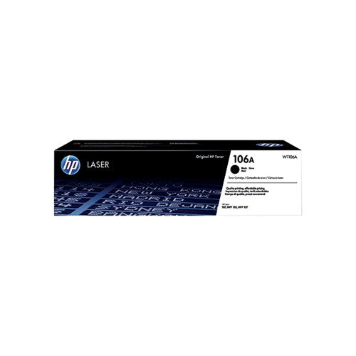 HP 106A ORIGINAL LASER TONER CARTRIDGE BLACK W1106A
