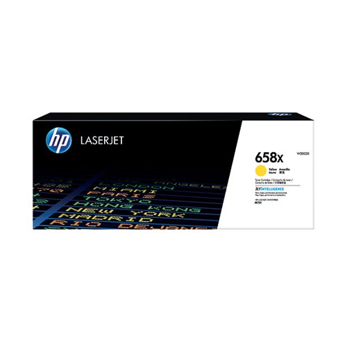 HP 658X ORIGINAL LASERJET TONER CARTRIDGE HIGH YIELD YELLOW