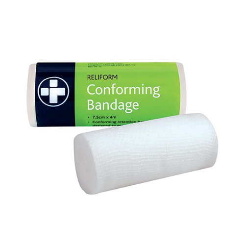 RELIANCE MEDICAL RELIFORM CONFORMING BANDAGE 75MM X 4M (10 P