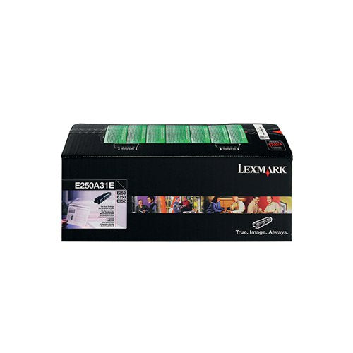 LEXMARK E250 3.5K TONER CARTRIDGE BLACK E250A31E