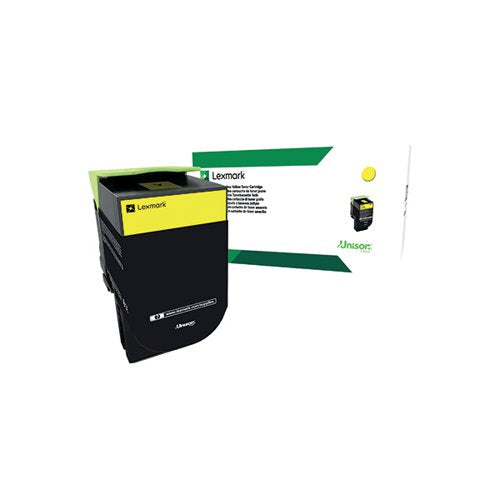 LEXMARK CX310 RETURN PROGRAMME 1K TONER CARTRIDGE YELLOW 80C