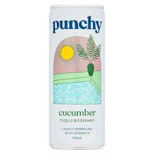 PUNCHY YUZU, CUCUMBER & ROSEMARY SOFT PUNCH (250ml) x 12