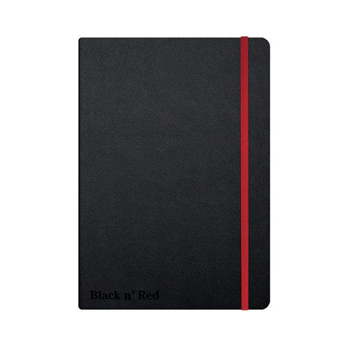 BLACK N' RED CASEBOUND HARDBACK NOTEBOOK RULED A5 BLACK 400033673