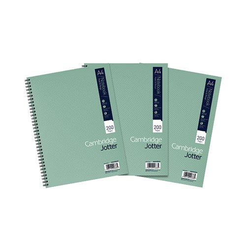 CAMBRIDGE RULED MARGIN WIREBOUND JOTTER NOTEBOOK 200 PAGES A