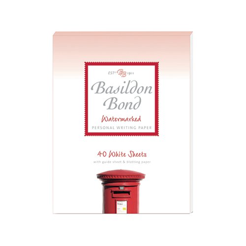 BASILDON BOND WHITE WRITING PAD 137 X 178MM (PACK OF 10) 100