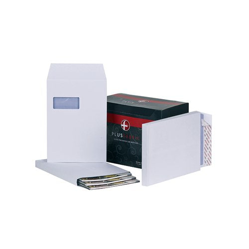 PLUS FABRIC GUSSET C4 ENVELOPES WINDOW PEEL AND SEAL 120GSM