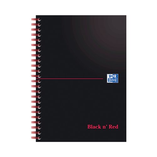 BLACK N' RED WIREBOUND NOTEBOOK 100 PAGES A5 (PACK OF 10) 11
