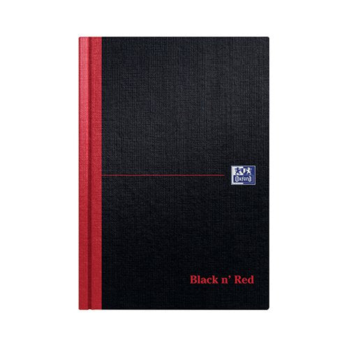 BLACK N' RED CASEBOUND HARDBACK NOTEBOOK 192 PAGES A5 (PACK OF 5) 100080459