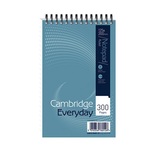 CAMBRIDGE EVERYDAY RULED WIREBOUND NOTEPAD 300 PAGES (PACK O