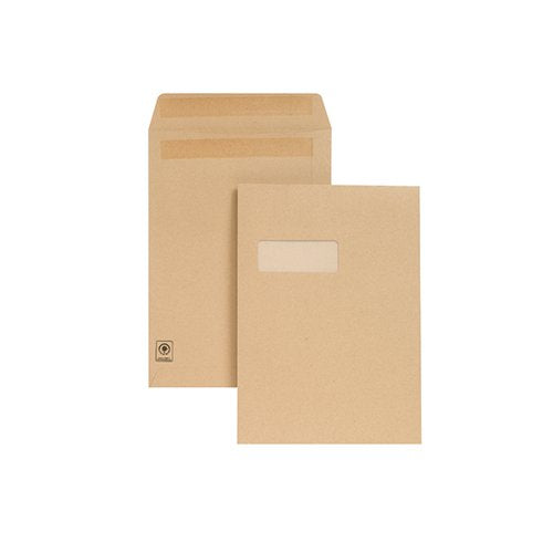 NEW GUARDIAN C4 ENVELOPE WINDOW SELF SEAL MANILLA (PACK OF 2