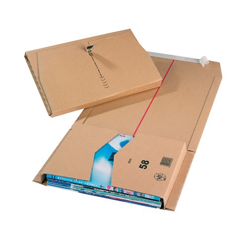 MAILING BOX 455X320X55MM BROWN (PACK OF 25) 11492