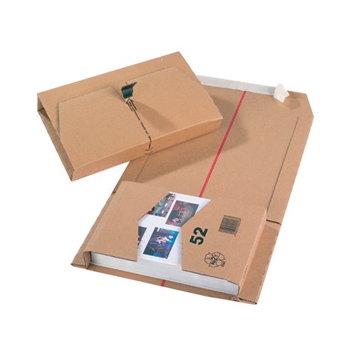 MAILING BOX 251X165X60MM BROWN (PACK OF 25) 11208