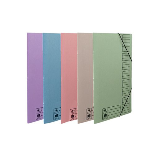 CONCORD 9-PART FILE FOOLSCAP ELASTICATED ASSORTED (PACK OF 1