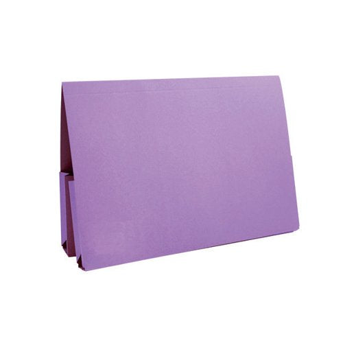 EXACOMPTA GUILDHALL DOUBLE POCKET LEGAL WALLET FOOLSCAP MAUV