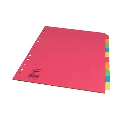 CONCORD DIVIDER 10-PART A4 EXTRA WIDE BRIGHT (PACK OF 20) 52