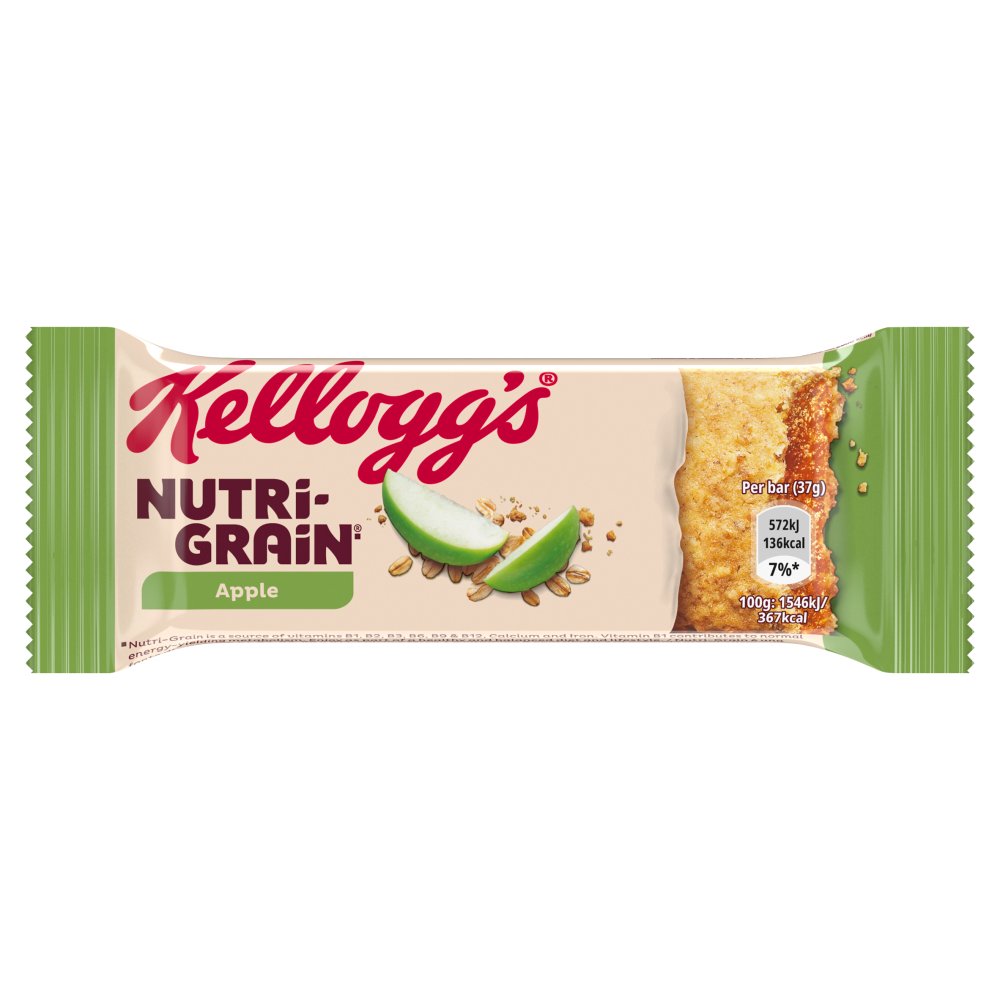 KELLOGG'S NUTRI-GRAIN SOFT & FRUITY APPLE BARS (37g) x 25