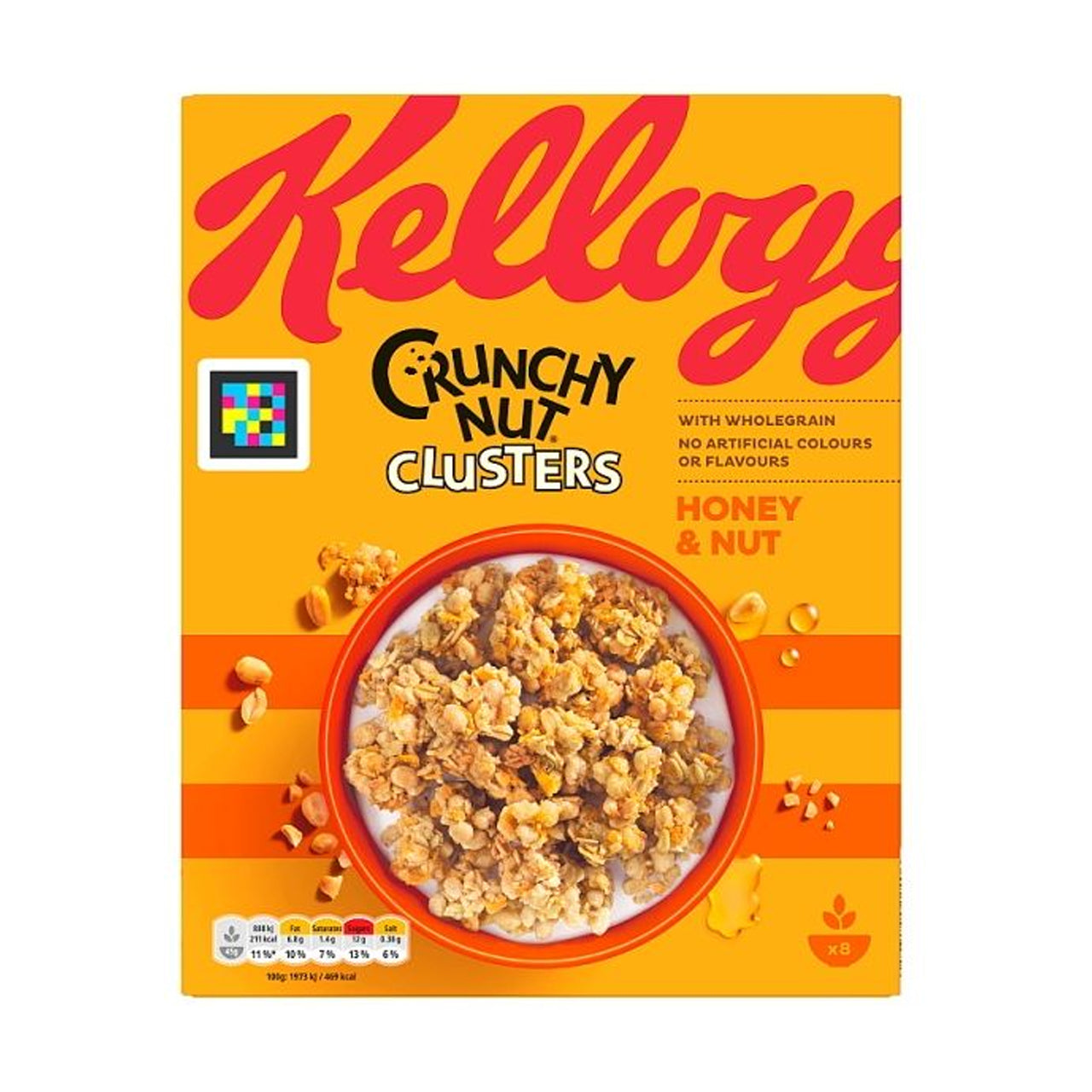 KELLOGG'S CRUNCHY NUT HONEY&NUT CLUSTERS (400g) x 12 Zepbrook
