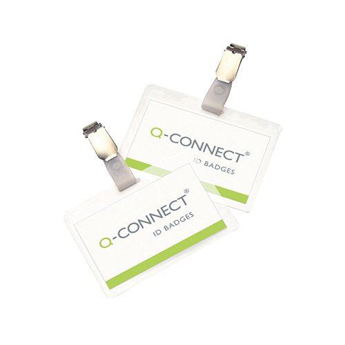Q-CONNECT HOT LAMINATING ID BADGE WITH CLIP (PACK OF 25) KF00302