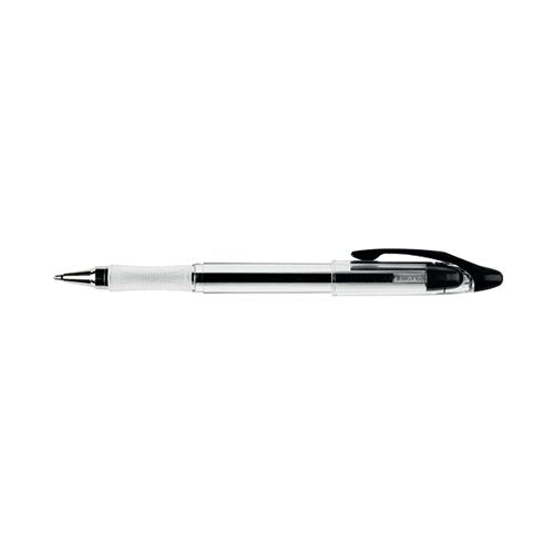 Q-CONNECT DELTA BALLPOINT PEN MEDIUM BLACK (12 PACK) KF00375