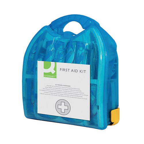 Q-CONNECT 50 PERSON WALL-MOUNTABLE FIRST AID KIT 1002453