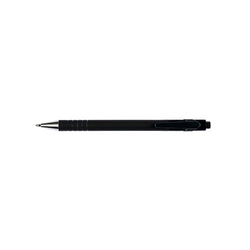 Q-CONNECT LAMDA BALLPOINT PEN MEDIUM BLACK (12 PACK) KF00672