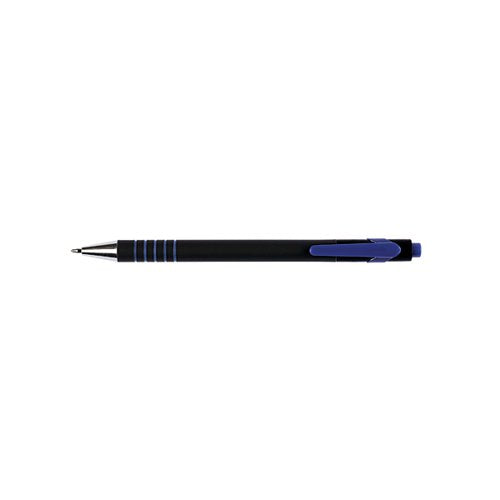 Q-CONNECT LAMDA BALLPOINT PEN MEDIUM BLUE (12 PACK) KF00673