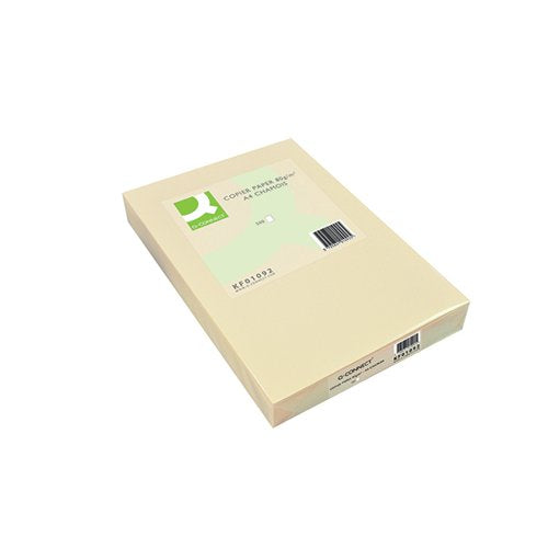 Q-CONNECT CREAM A4 COPIER PAPER 80GSM REAM (PACK OF 500) KF0