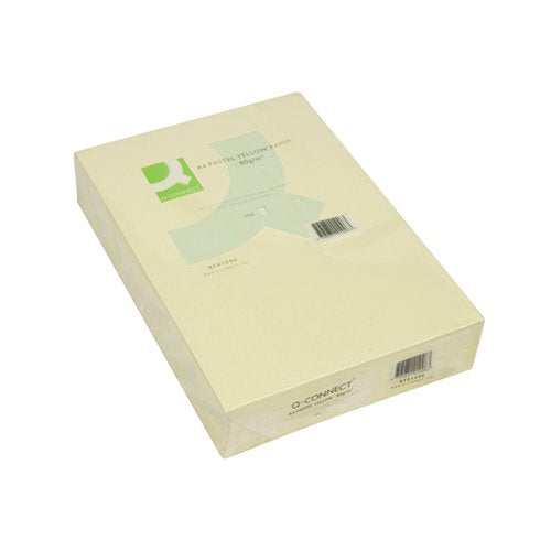 Q-CONNECT YELLOW A4 COPIER PAPER 80GSM REAM (PACK OF 500) KF