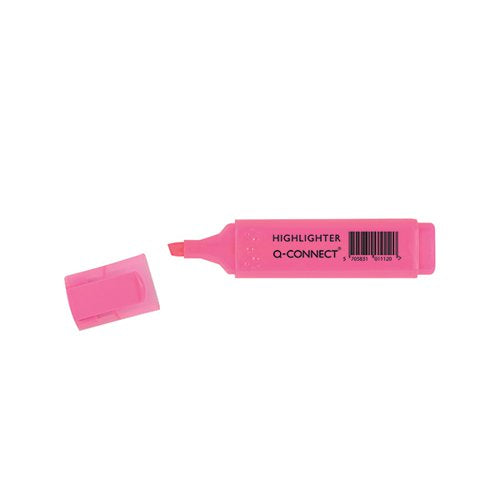 Q-CONNECT PINK HIGHLIGHTER PEN (10 PACK) KF01112