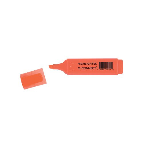 Q-CONNECT ORANGE HIGHLIGHTER PEN (PACK OF 10) KF01115