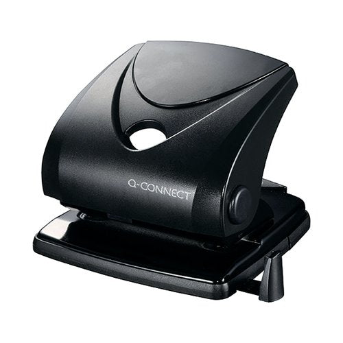 Q-CONNECT STANDARD DUTY HOLE PUNCH 30 SHEET BLACK 827P