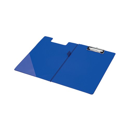 Q-CONNECT PVC FOLDOVER CLIPBOARD FOOLSCAP BLUE KF01301