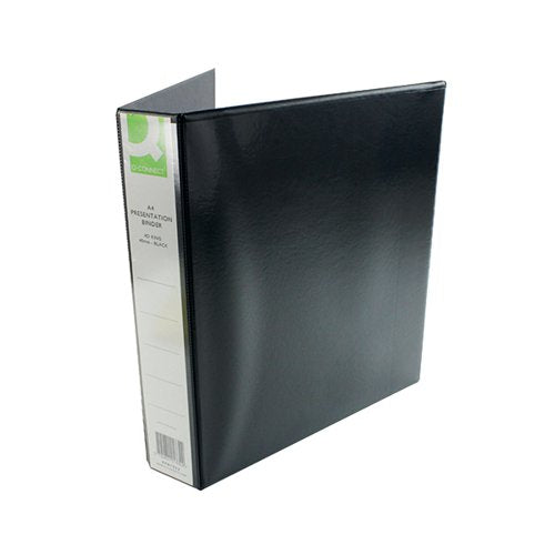 Q-CONNECT PRESENTATION 40MM 4D RING BINDER A4 BLACK KF01332