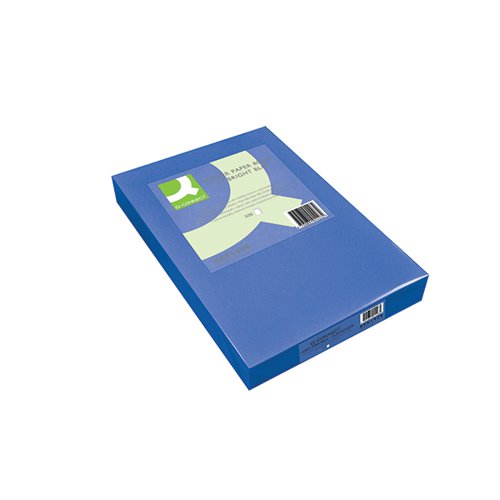 Q-CONNECT BRIGHT BLUE COLOURED A4 COPIER PAPER 80GSM REAM (P