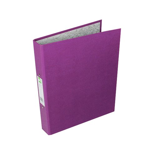 Q-CONNECT 2 RING 25MM PAPER OVER BOARD PURPLE A4 BINDER (10