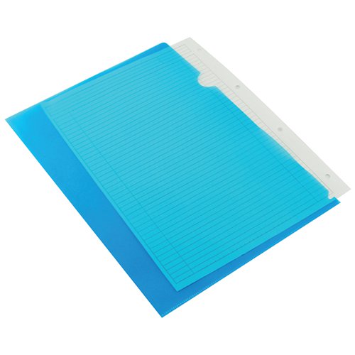 Q-CONNECT CUT FLUSH FOLDER A4 BLUE (PACK OF 100) KF01486