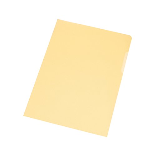 Q-CONNECT CUT FLUSH FOLDER A4 YELLOW (PACK OF 100) KF01487