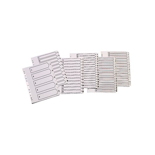 Q-CONNECT 1-5 INDEX MULTI-PUNCHED REINFORCED BOARD CLEAR TAB