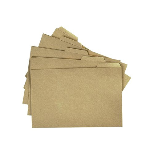 Q-CONNECT KRAFT TABBED FOLDER 170GSM 356X240MM BUFF (PACK OF 100) KF01578