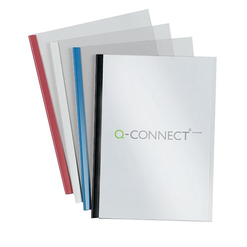 Q-CONNECT BLACK A4 5MM SLIDE BINDER AND COVER SET (PACK OF 100) KF01940