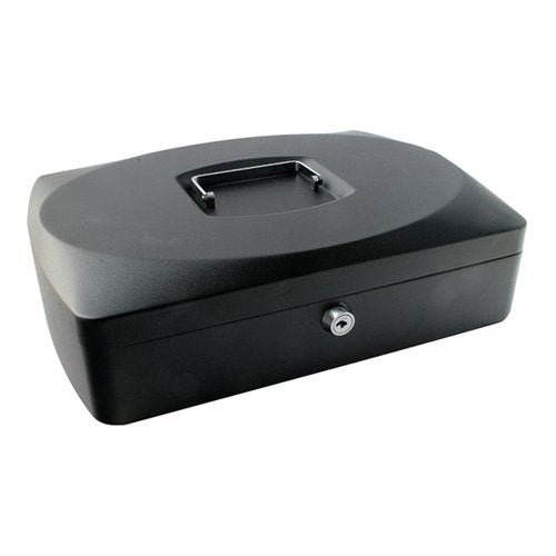 Q-CONNECT CASH BOX 10 INCH BLACK KF02603
