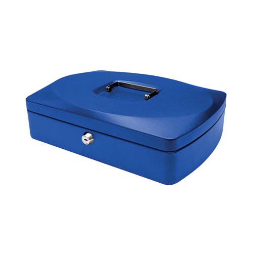 Q-CONNECT CASH BOX 12 INCH BLUE KF02625