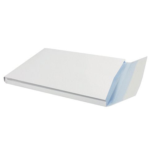 Q-CONNECT C4 ENVELOPES WINDOW GUSSET PEEL AND SEAL 120GSM WH