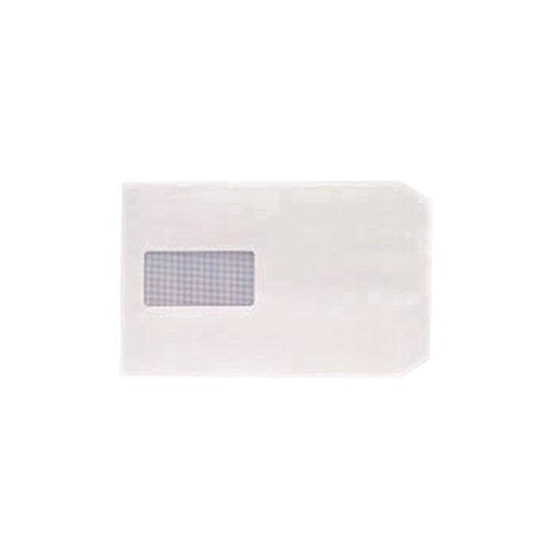 Q-CONNECT C5 ENVELOPES WINDOW POCKET PEEL AND SEAL 100GSM WH